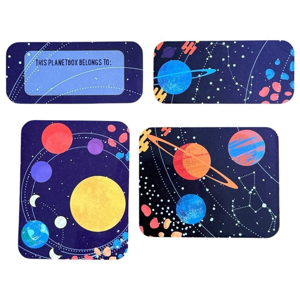 Planetbox Set of 2 Launch Magnet Sets Space & Tie Dye. 8 Total Magnets.